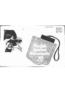 Kodak Pocket Instamatic 30 manual. Camera Instructions.